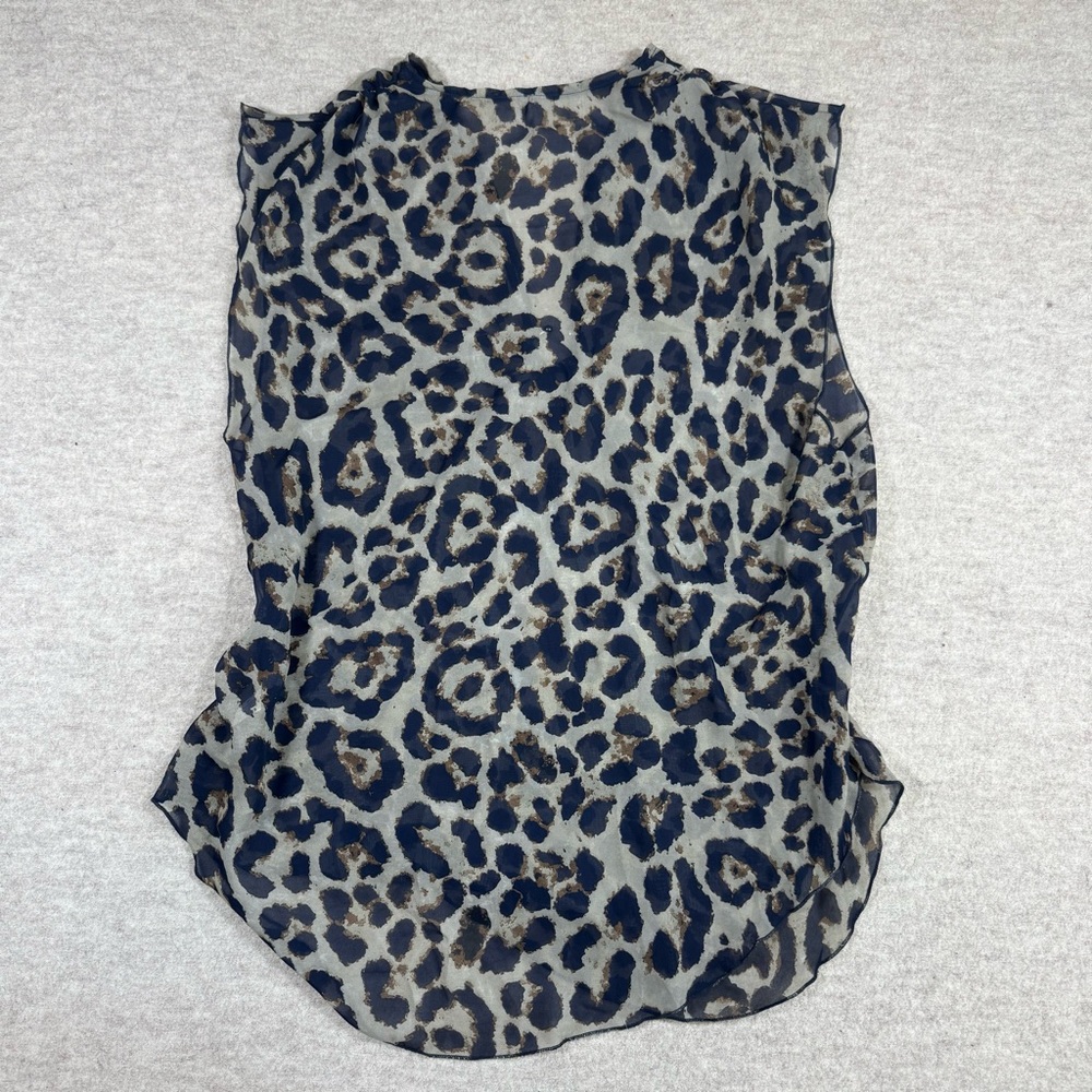 Vintage Black and Gray Leopard Print Mini Dress - Picture 3 of 3